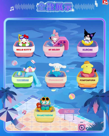 Personajes de Sanrio: fiesta en la piscina
