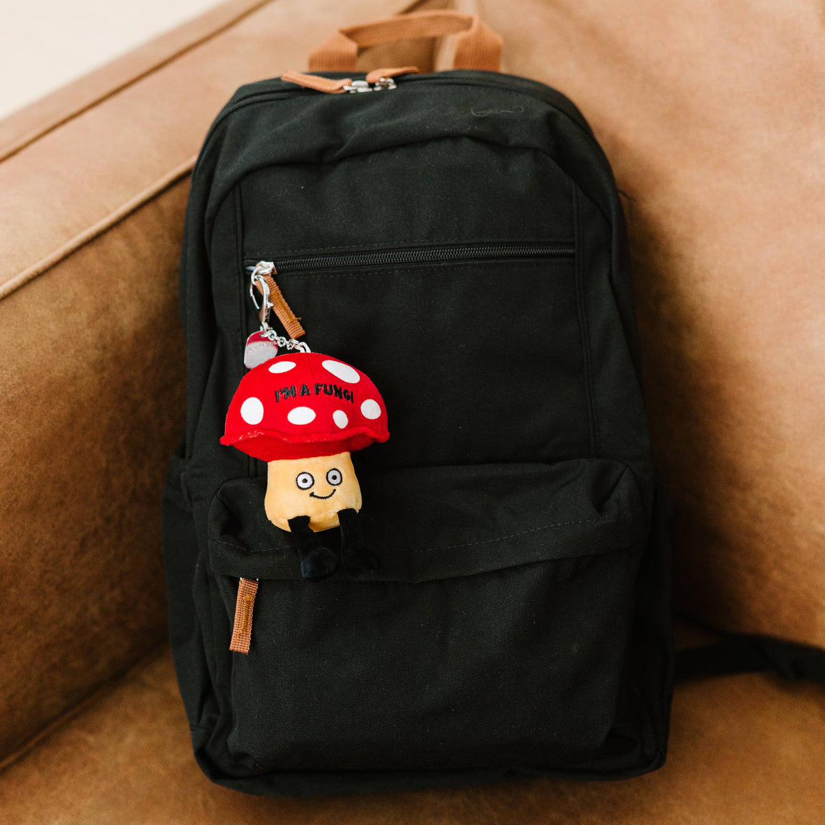 Divertido colgante de seta de peluche para bolso, juguete blando, bonito regalo de peluche