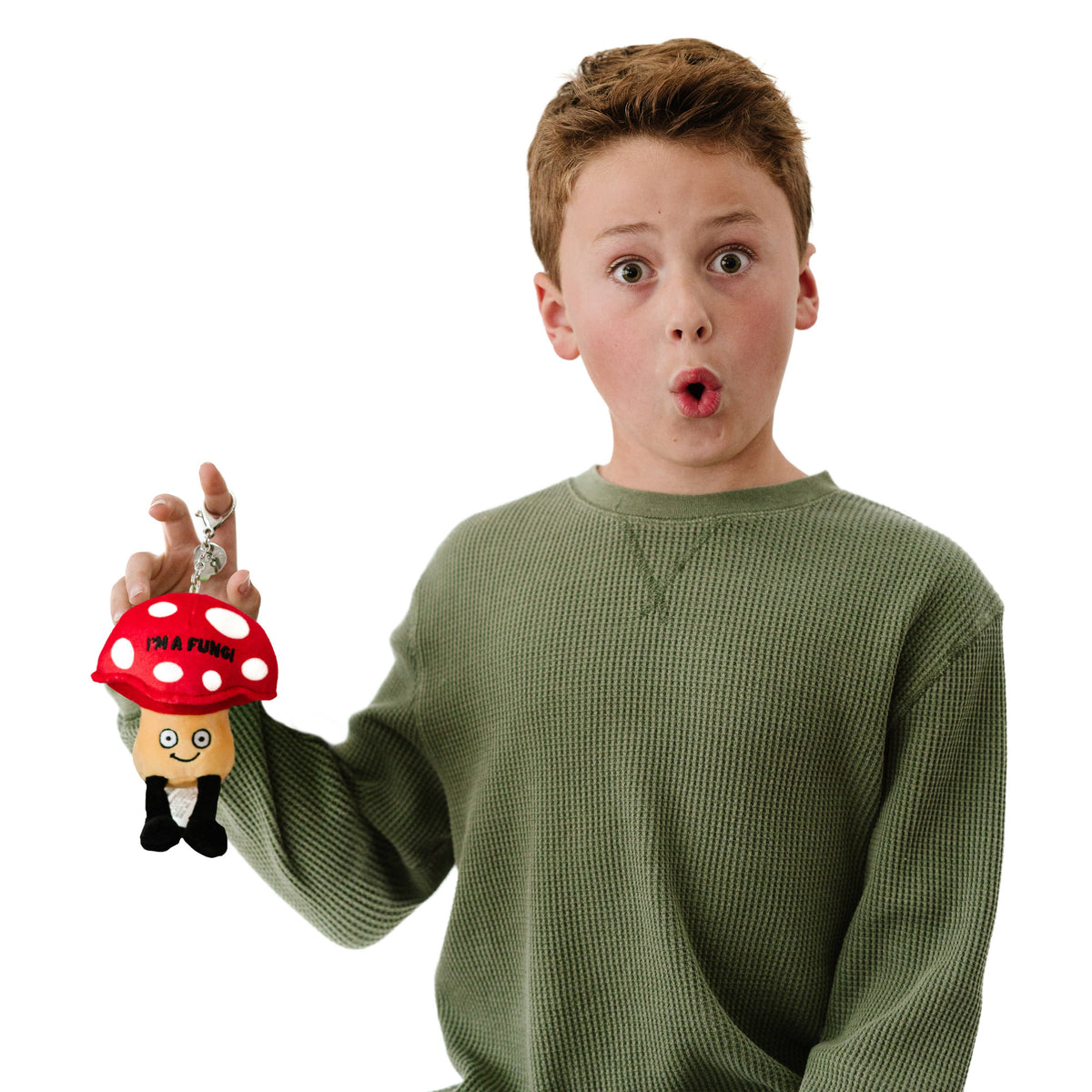 Divertido colgante de seta de peluche para bolso, juguete blando, bonito regalo de peluche