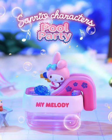 Personajes de Sanrio: fiesta en la piscina