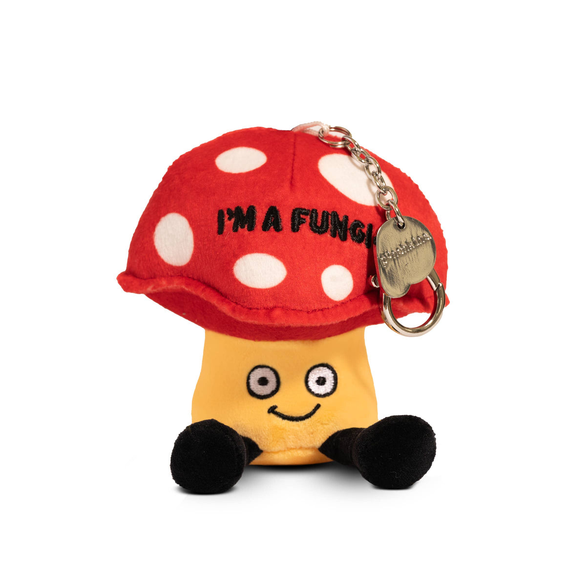 Divertido colgante de seta de peluche para bolso, juguete blando, bonito regalo de peluche
