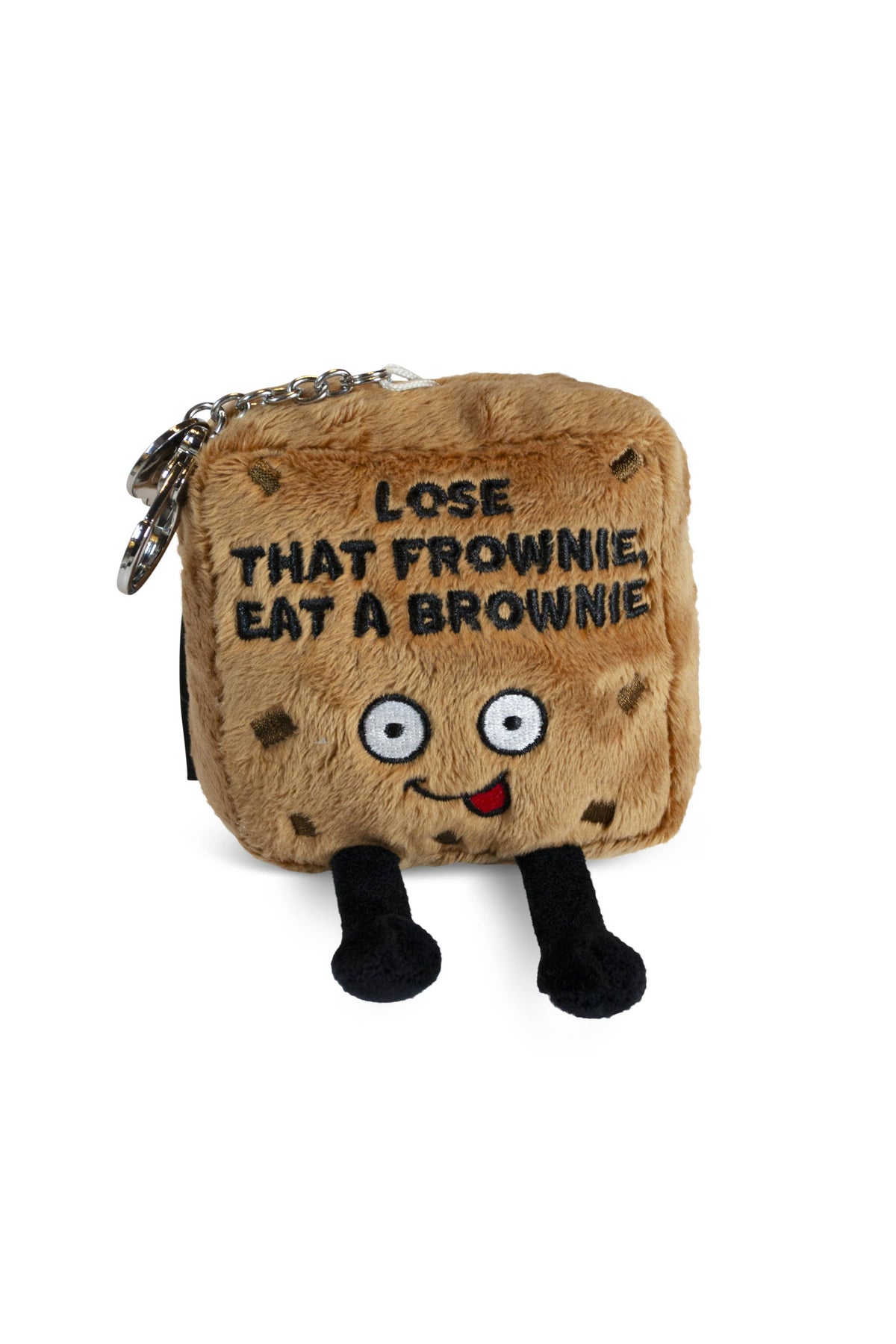 Brownie Plush Bag Charm  Lose That Frownie Eat A Toy Funny
